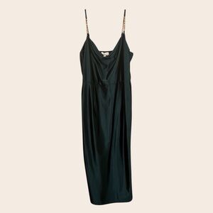 Derek Heart ❤️ Green Ruched Midi Dress